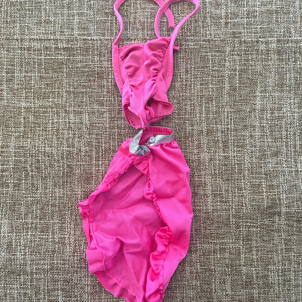 1982 Mattel Barbie Fashion Doll Clothes Twirly Curls #5579 Outfit Swimsuit Skirt